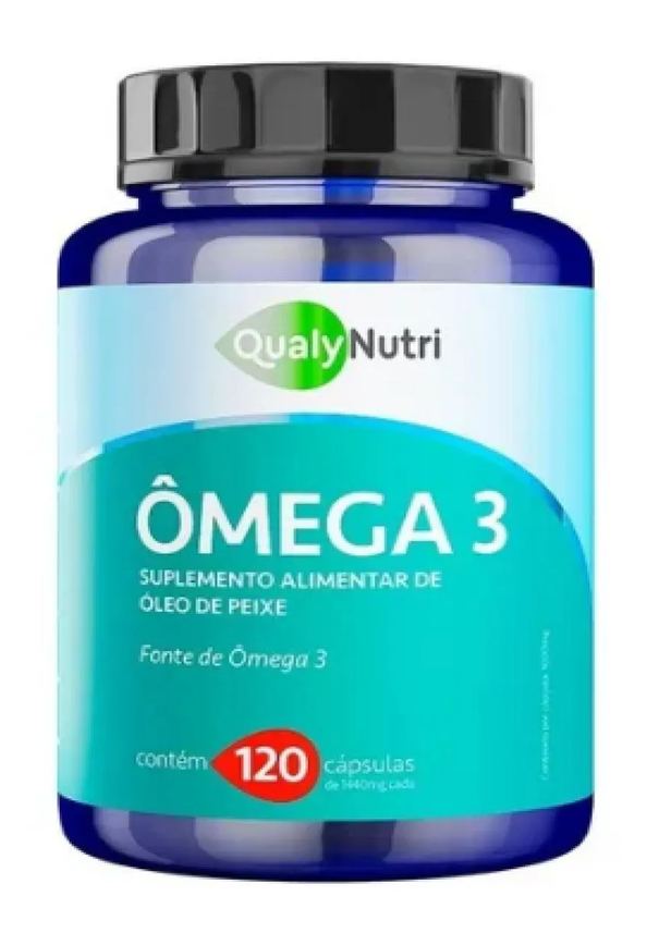 Ômega 3 1000Mg C/120 cápsulas - Cérebro e Imunidade - Qualy Nutri