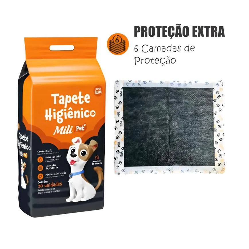 2 Un Tapete Higienico Pet Mili Neutralizador de Odores 30 Un