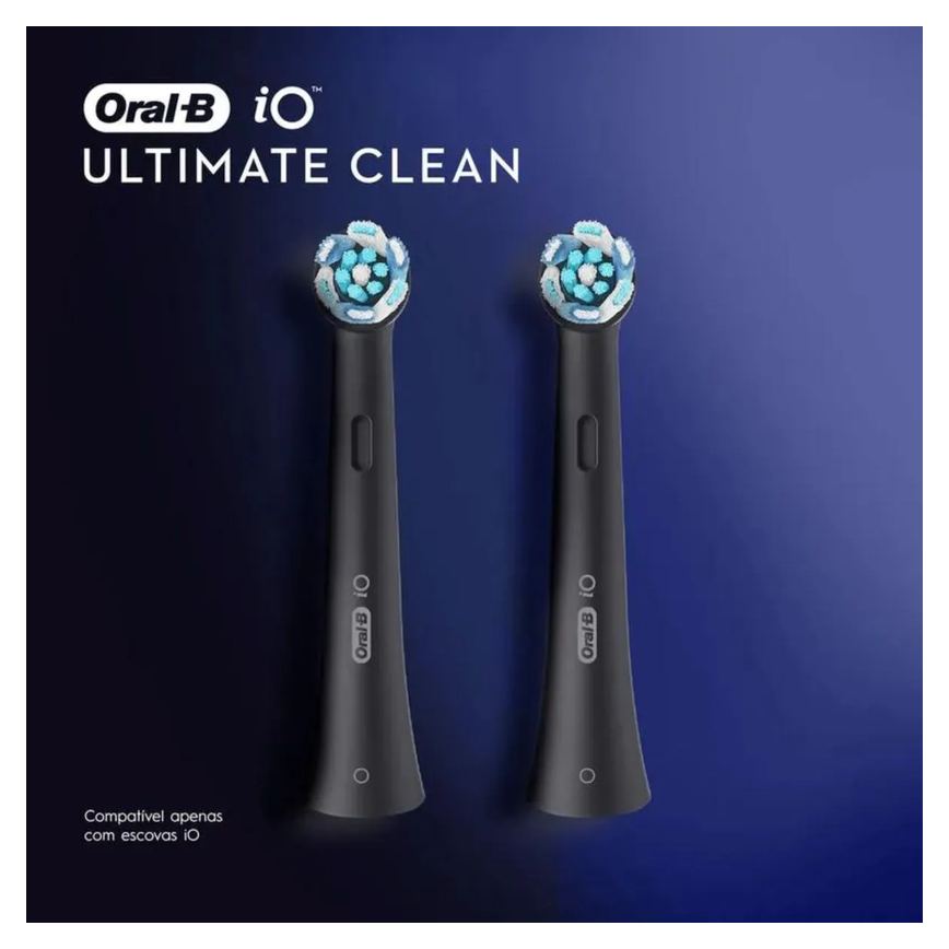 Refil Escova Elétrica Ultimate Clean Io Black 2un - Oral-b