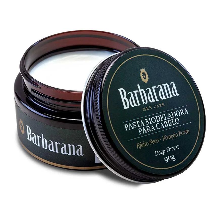 Pasta Modeladora Efeito Seco - Fixação Forte Deep Forest 90g Barbarana