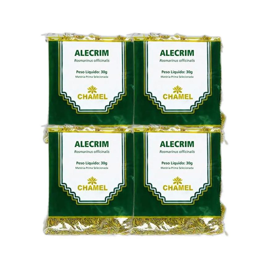 Kit 4X Chá Pacote Alecrim Folhas 30G - Chamel