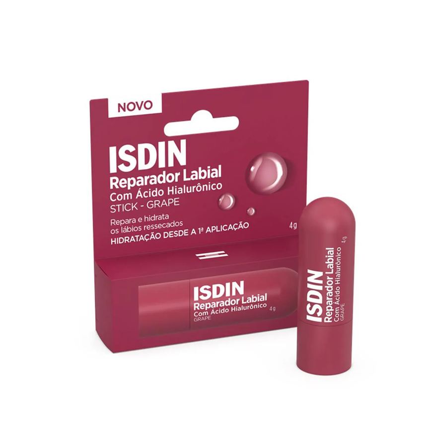 Reparador Labial Isdin Stick 4g - Grape