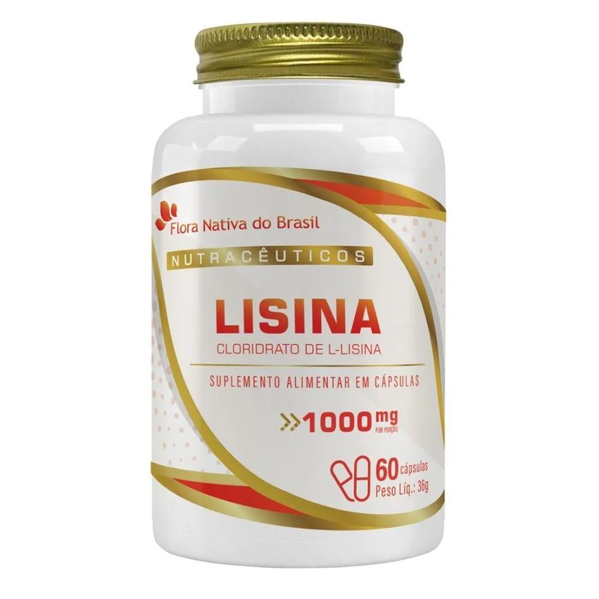 Lisina 1000Mg 60 Cápsulas - Flora Nativa