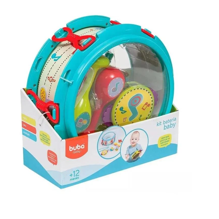 Brinquedo Bateria Baby +12Meses Buba