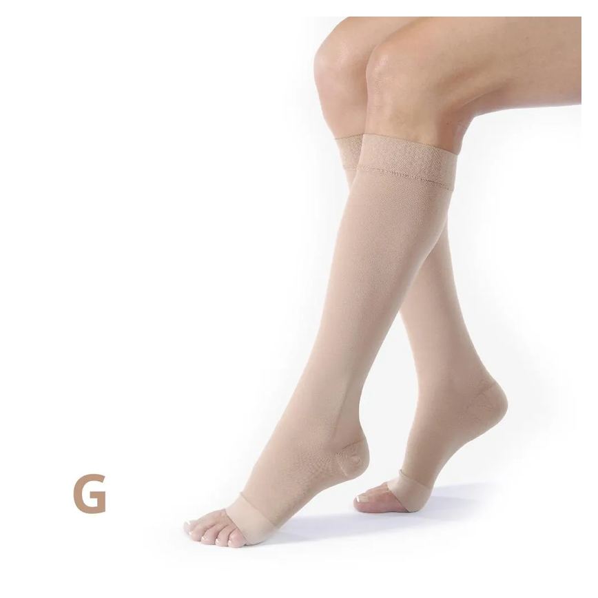 Meia de Compressão 3/4 Jobst Relief 15-20Mmhg Aberta - Bege GG