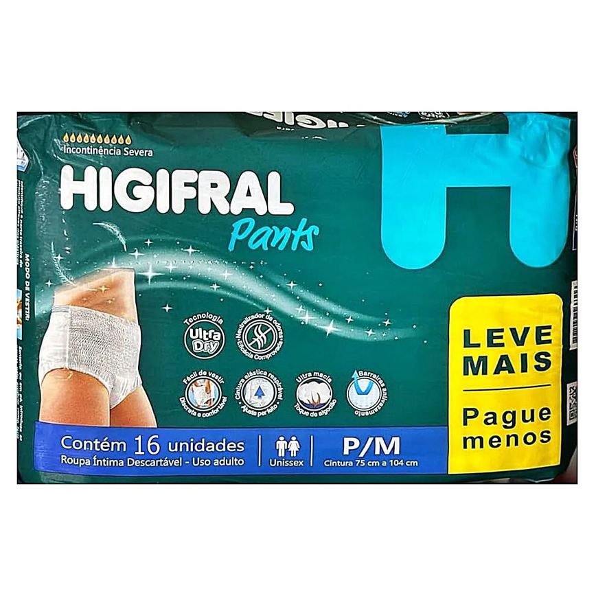 Roupa Íntima Descartável Pants Full Care P/m 16 unidades
