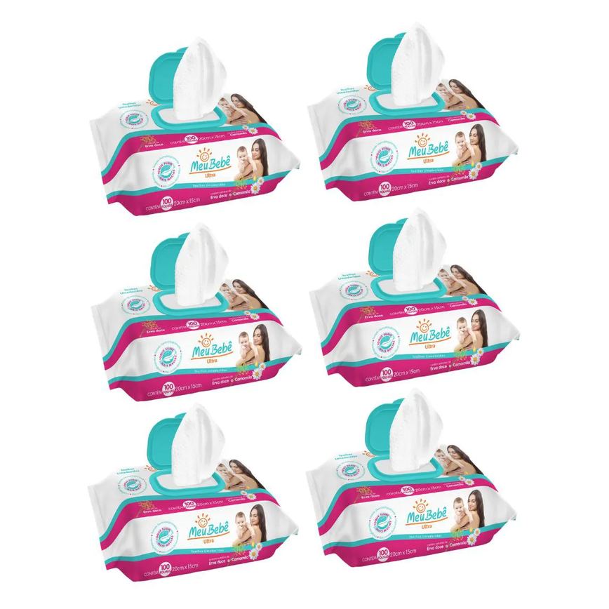 Kit C6 Meu Bebê Ultra Toalha Umedecida C100 – Hygieline