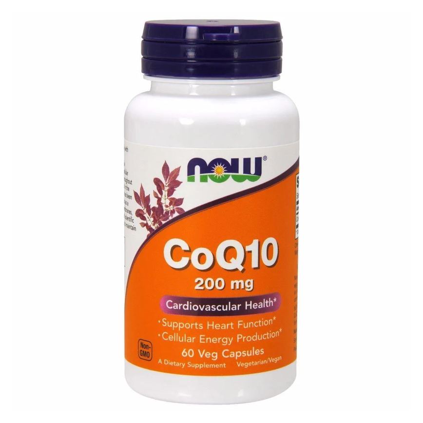 Coq10 Coenzima Q10 200Mg (60 Vcaps) Now Foods