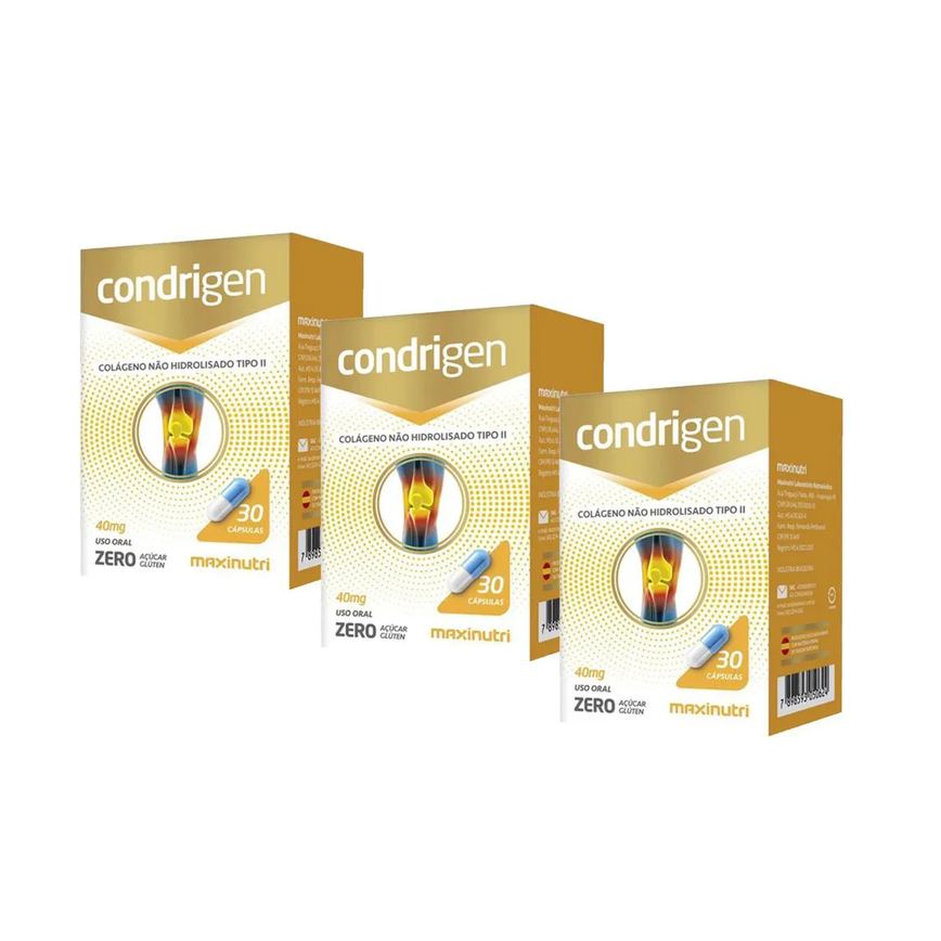 Kit Condrigen Colageno Pack Saude - 90 Caps - Maxinutri