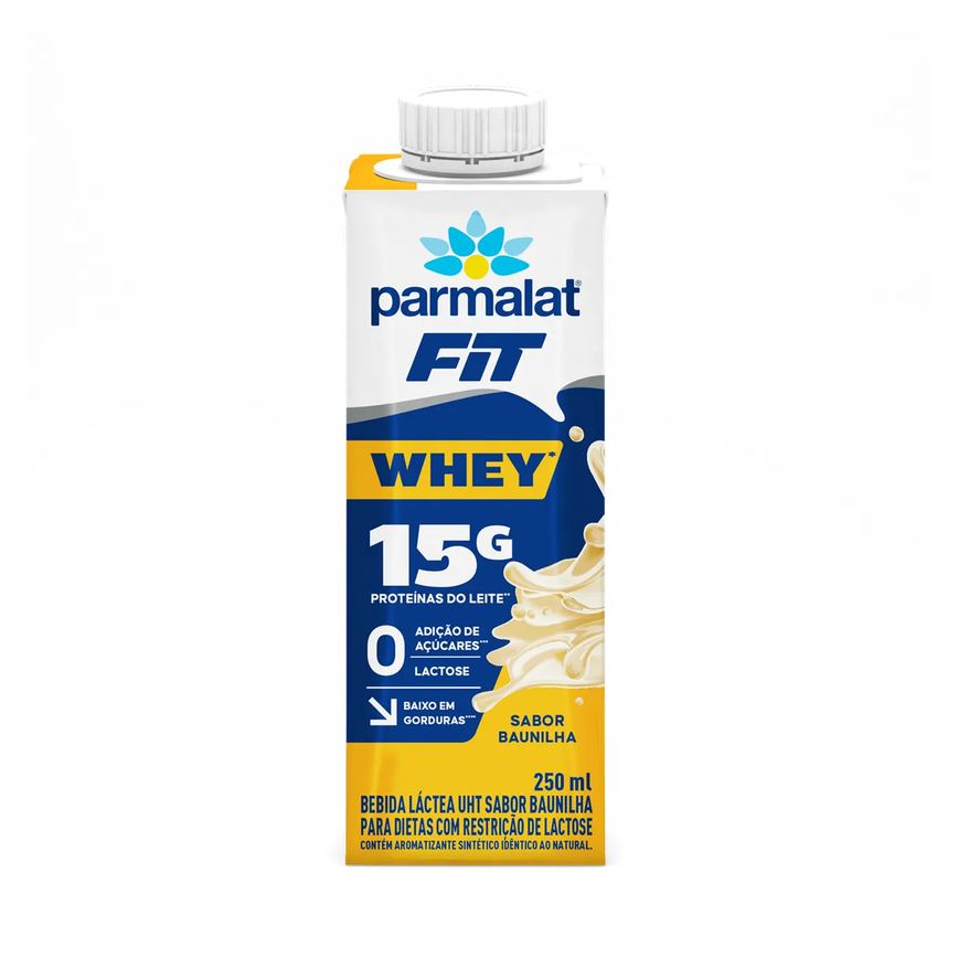 Whey Protein Parmalat Whey Fit Baunilha Zero Lactose 250ml