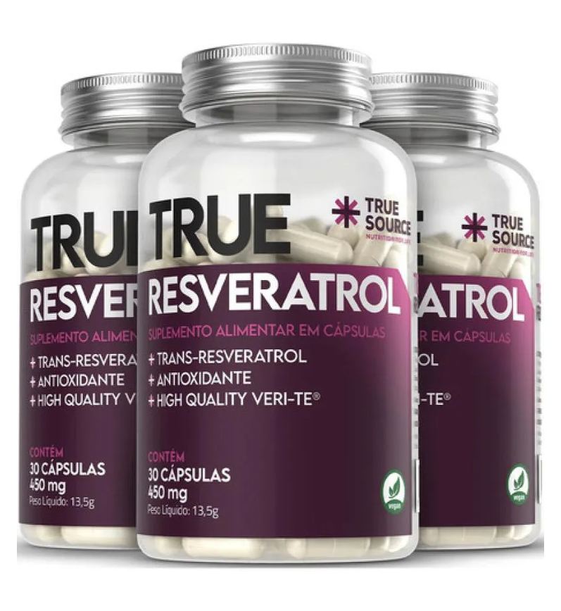 Kit 3 Resveratrol 30 Caps - True Source
