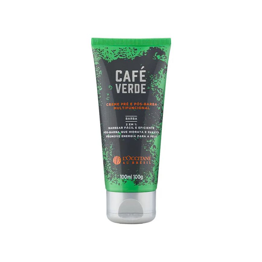 L’occitane Café Verde Creme 2 em 1 Pré e Pós Barba 100Ml