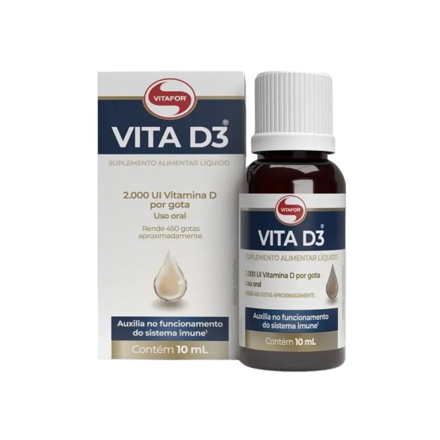 Vita D3 2.000 Ui Por Gota - 10Ml - Vitafor