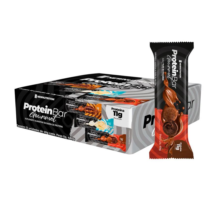 Barra Proteica Gourmet 40G Sabor Trufa de Chocolate