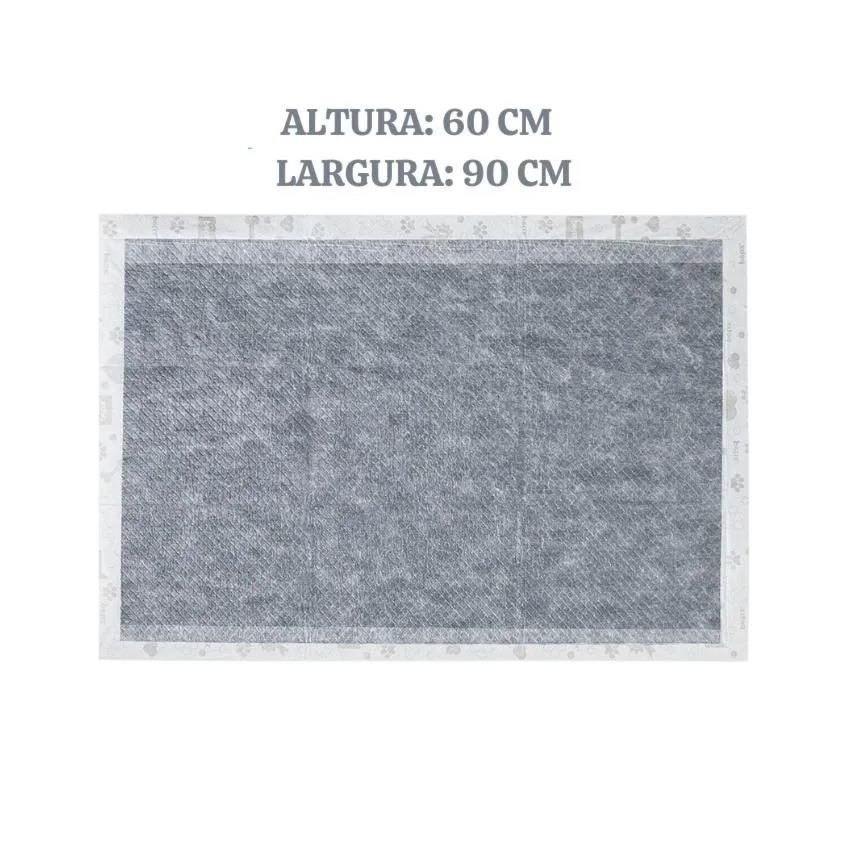 Tapete Higiênico Super Secão Slim Black 30Un 60X90Cm para Cães