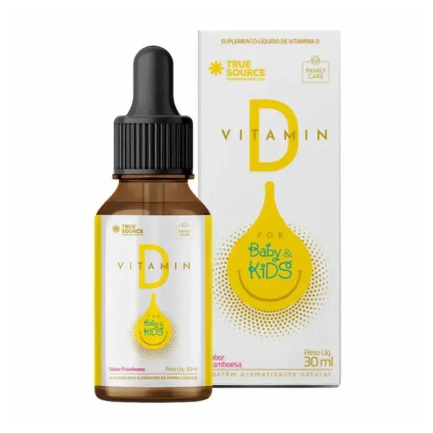 Vitamin D Baby Kids Framboesa 30ml - True Source