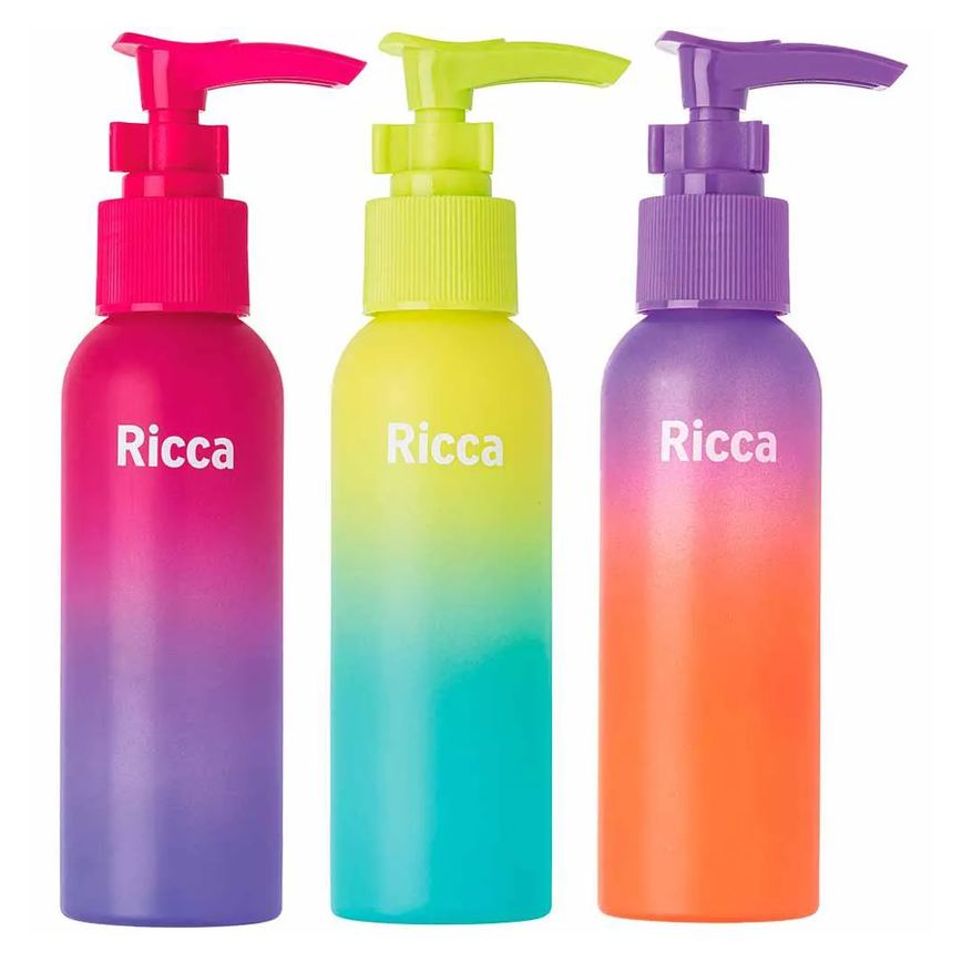 Kit de Viagem Ricca com 3 Frascos Degradê