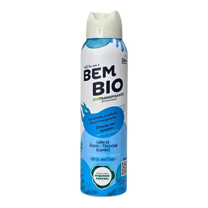 Desodorante Biotranspirante sem Alumínio Brisa Marítima Bem Bio 150Ml / 103G