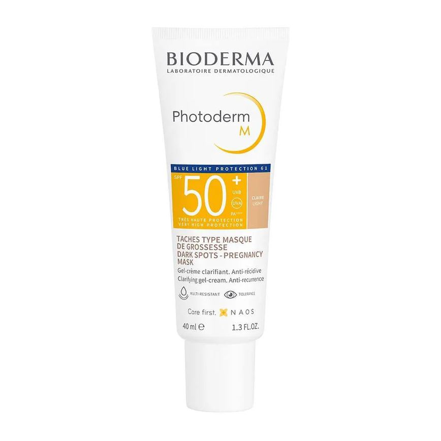 Protetor Solar com Cor + Ação Clareadora Bioderma Photoderm M Fps 50+ Clara Claire