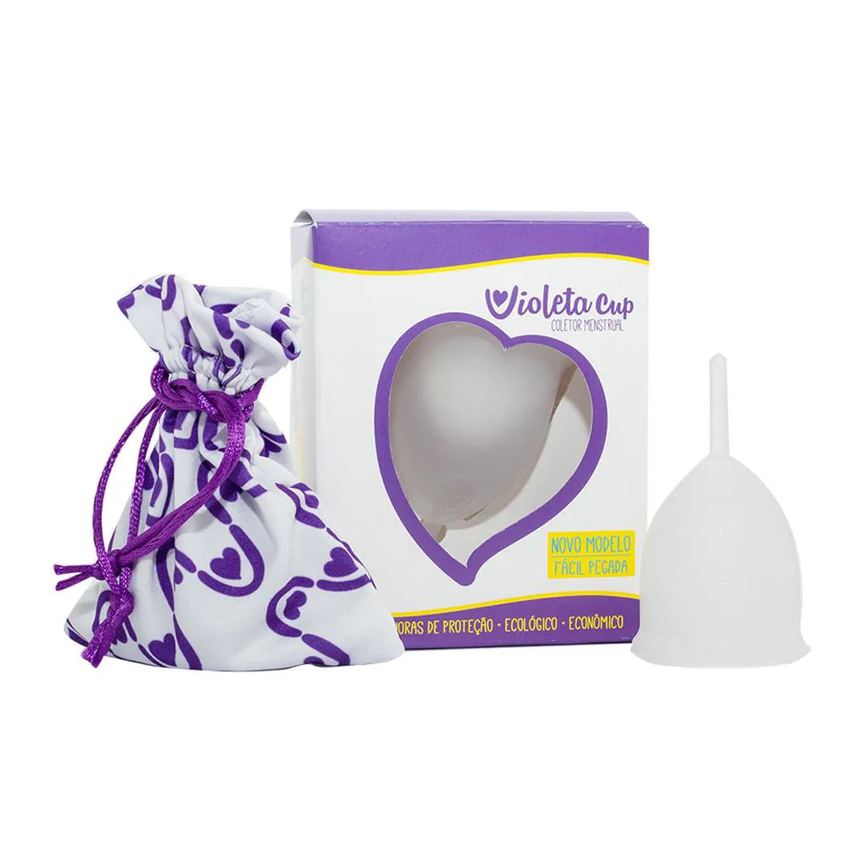 Coletor Menstrual Violeta Cup - Transparente Tipo B 1 UN