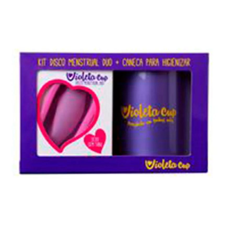 Violeta Cup Disco Mentrual Kit Caneca + Disco Duo