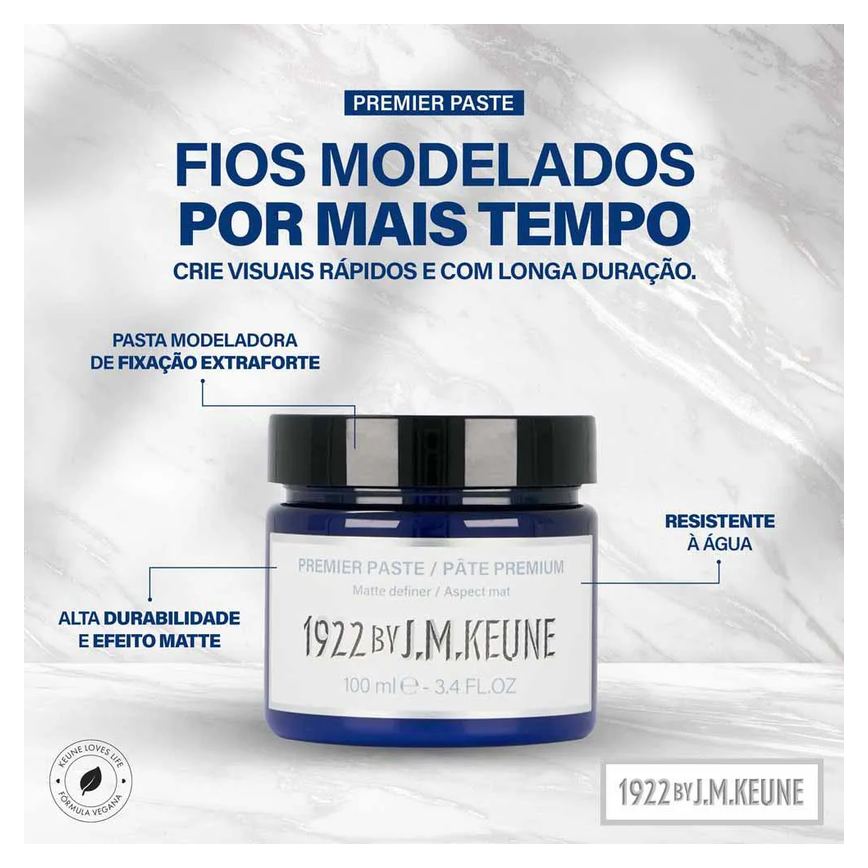 Pasta Modeladora Keune 1922 Premier 100ml