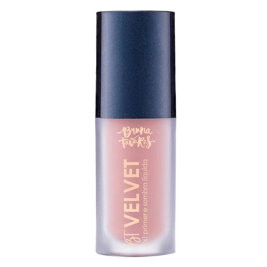 Sombra Líquida e Primer 2X1 Bruna Tavares Bt Velvet Tons Coloridos TEA Rose