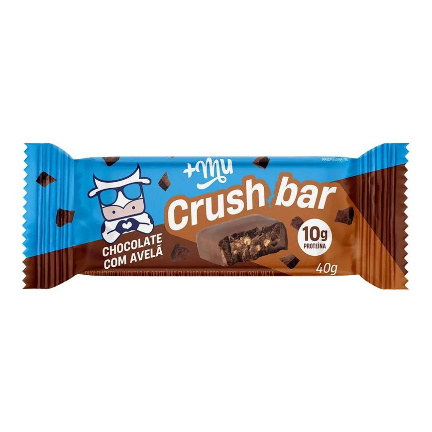 Barrinha de Proteína Crushbar +Mu Avelã 40G