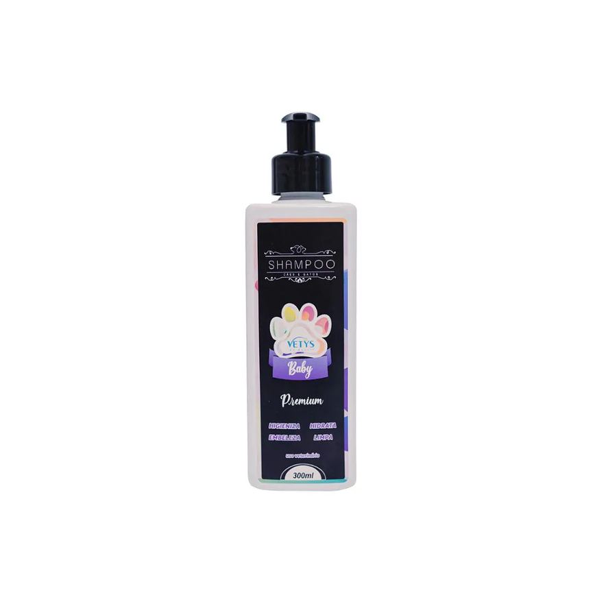 Shampoo Premium Baby Cães e Gatos 300Ml