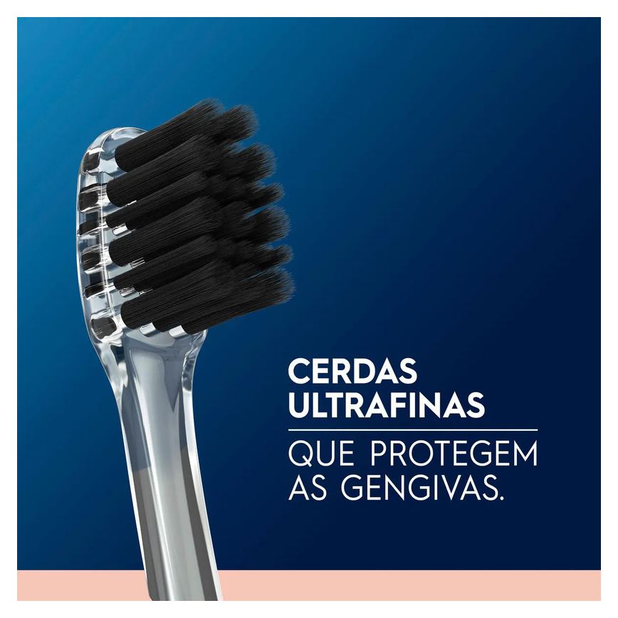 Escova de Dente Oral-B Purification Sensitive Cerdas Ultrafinas Minerais de Carvão 2 unidades