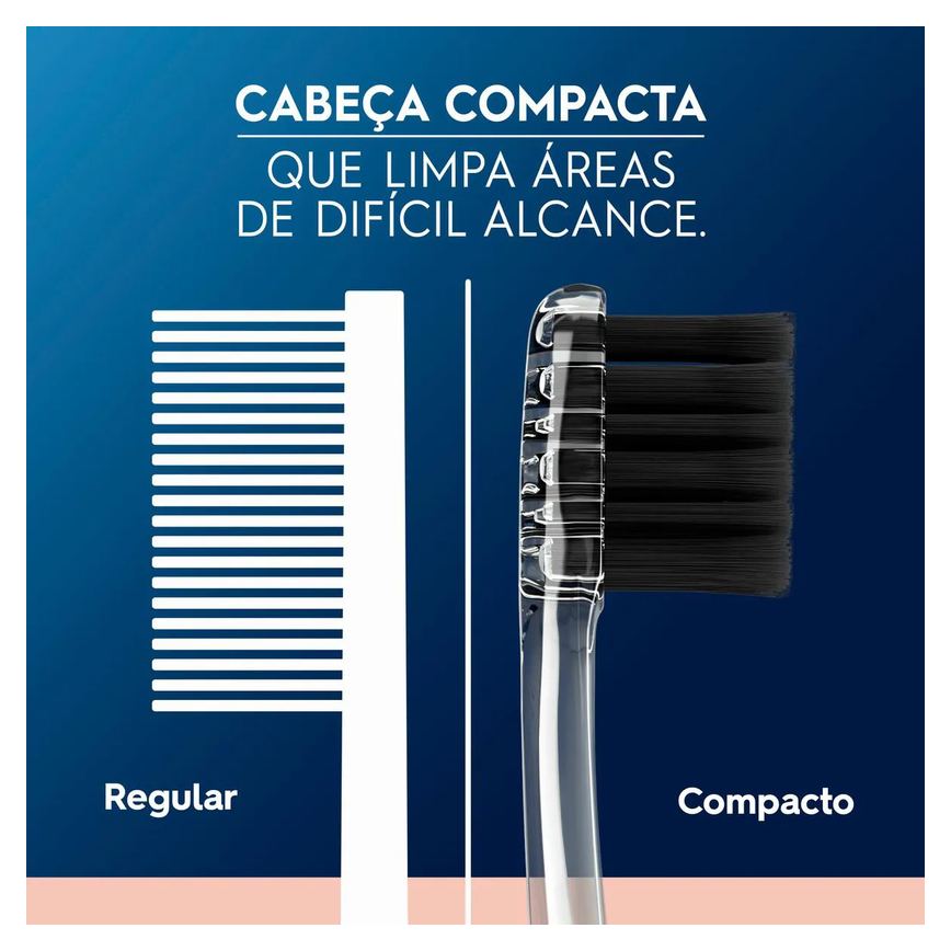 Escova de Dente Oral-B Purification Sensitive Cerdas Ultrafinas Minerais de Carvão 2 unidades