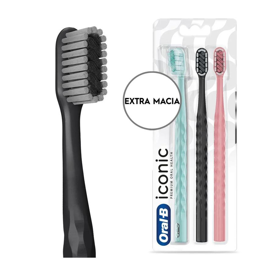 Escova de Dente Oral‑B Iconic Premium 3 Unidades