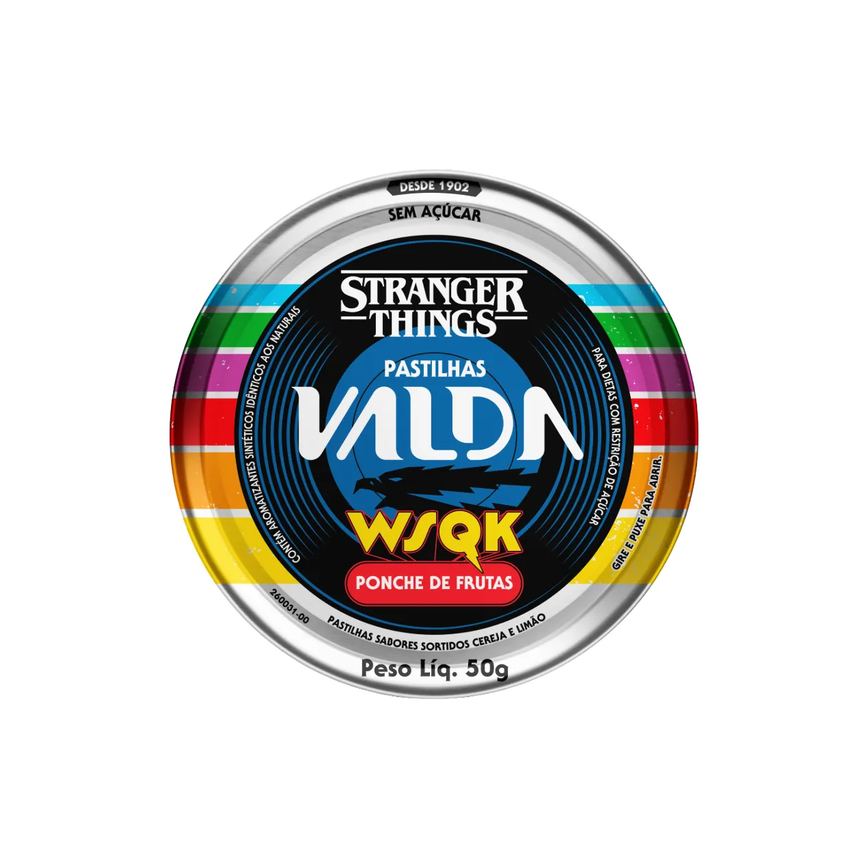 Pastilha Valda Stranger Things Ponche De Frutas 50g