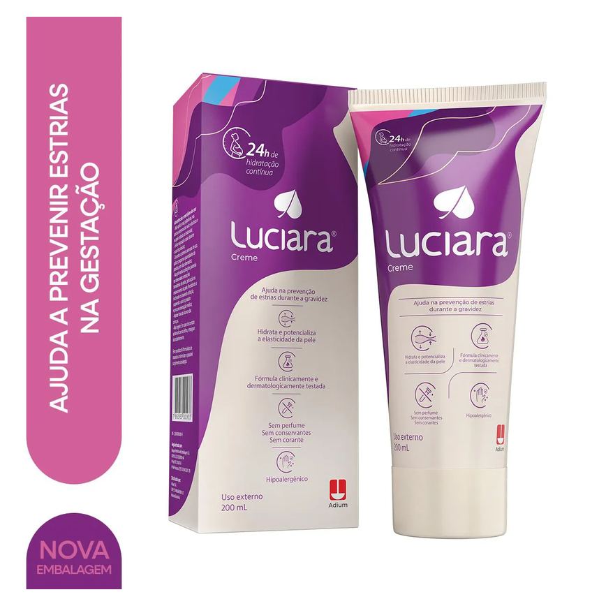 Creme Preventivo para Estrias Luciara Gestantes 200ml