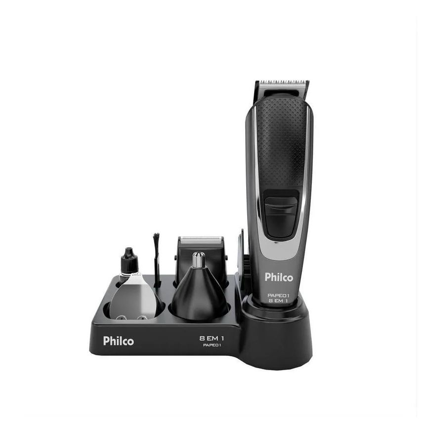 Aparador de Pelos Philco 8 Acessórios Pape01 Bivolt Bivolt