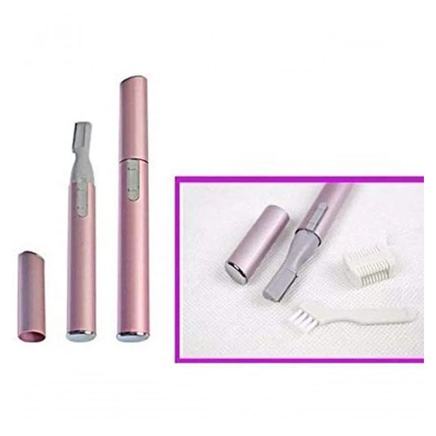 Depilador Aparador Feminino Facial Pelos Portátil Caneta Rosa