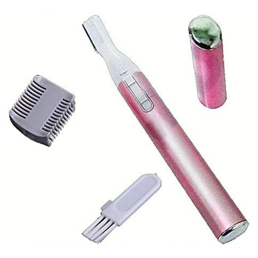 Depilador Aparador Feminino Facial Pelos Portátil Caneta Rosa