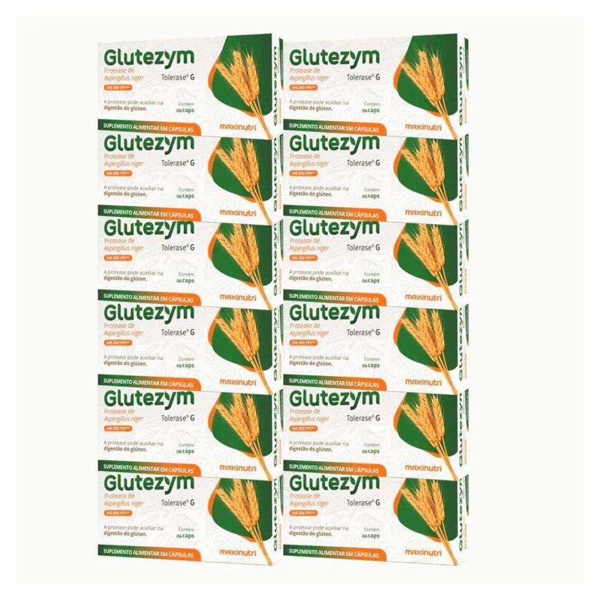 Glutezym 348.000 Display (12 Unidades de 06 Caps) - Padrão: Único