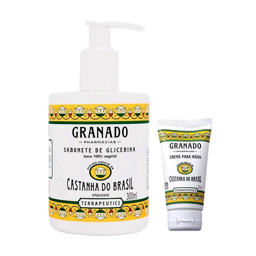 Granado Castanha do Brasil – Sabonete Líquido + Creme para Mãos Kit Presenteável