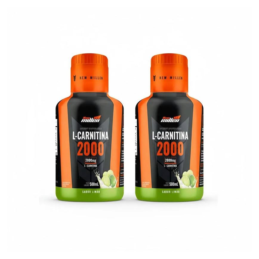 Kit 2 L Carnitina Limão Energia e Alta Performace 500Ml
