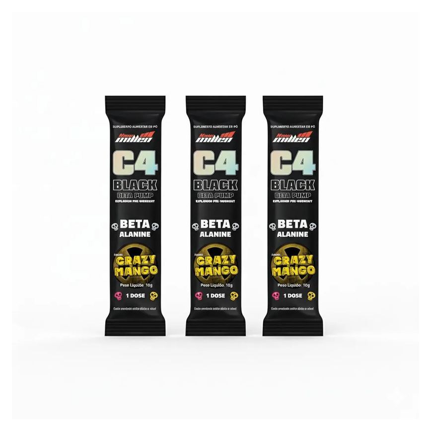 Kit 3 C4 Black Explosion Crazy Mango 10G Foco e Resistencia