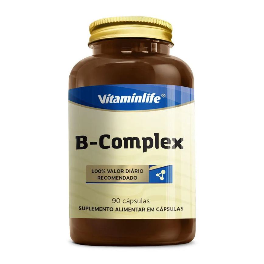 B Complex Vitamina Complexo B 90 Capsulas - Vitaminlife
