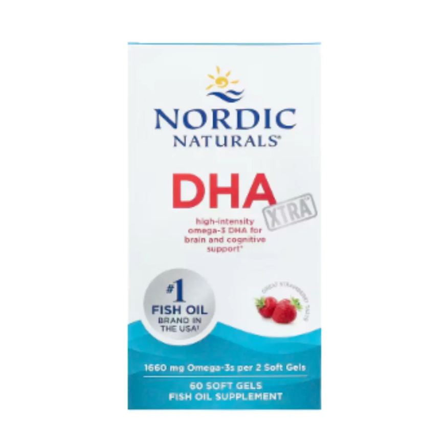 Dha Xtra, Morango - 60 cápsulas Moles - Nordic Naturals