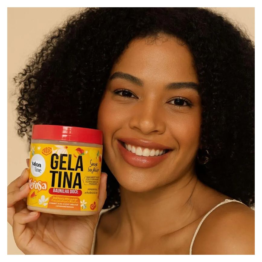Gelatina Capilar Salon Line Xêrosa Baunilha Doce 500g