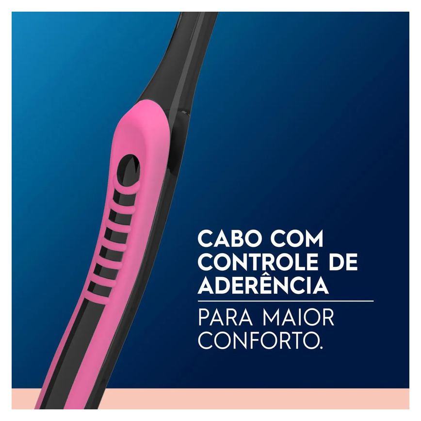 Escova de Dente Oral B Indicator Black Sensitive com Carvão 3 unidades