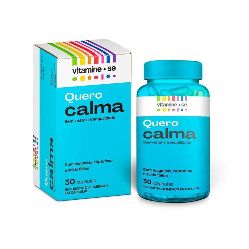 Suplemento Alimentar Vitamine-Se Quero Calma C/30 Cápsulas