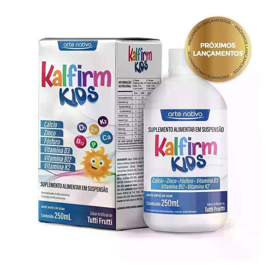 Kalfirm Kids 250Ml Suplemento Alimentar Infantil com Cálcio Arte Nativa
