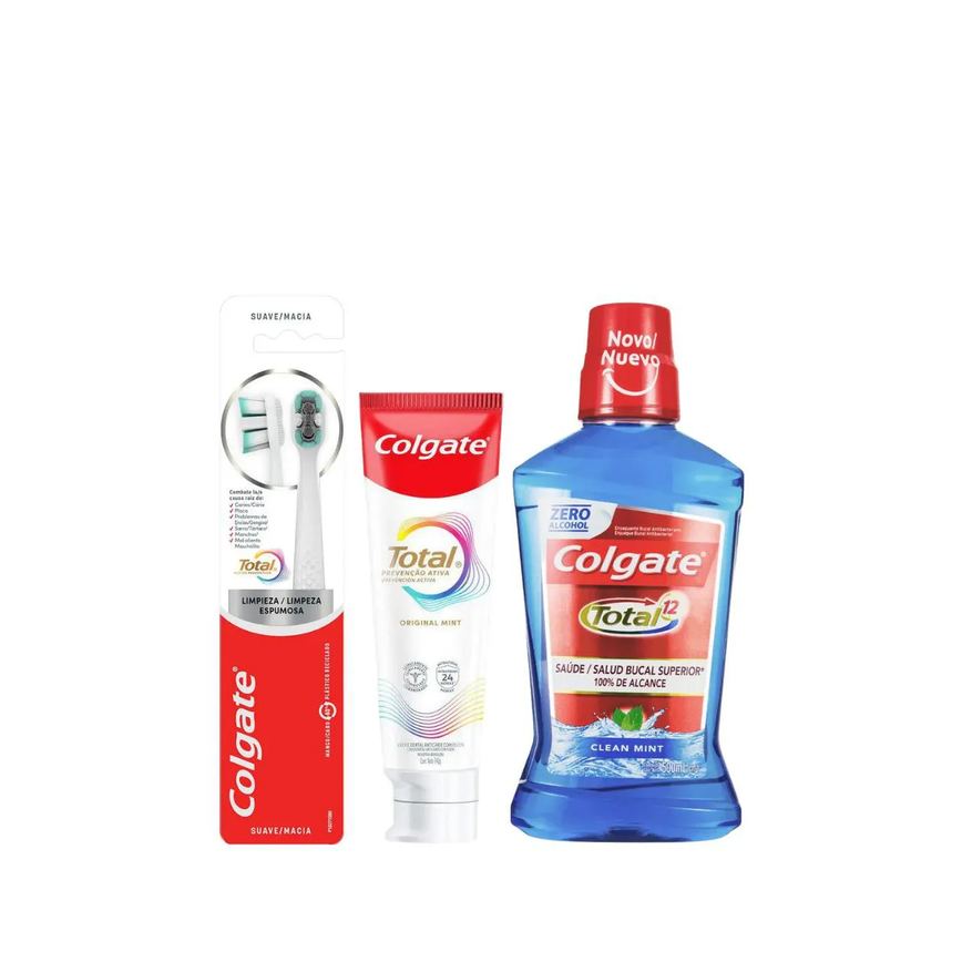 Escova de Dente Colgate Total Limpeza Espumosa - Macia 2 unidades