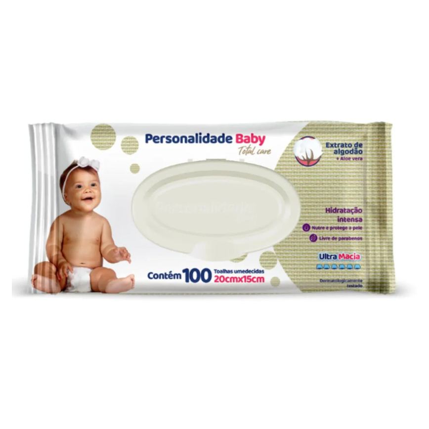 Toalhinhas Umedecidas Total Care C100 - Personalidade Baby