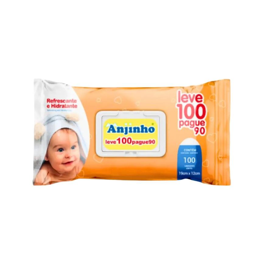 Lenço Umedecido Leve 100 Pague 90 - Anjinho